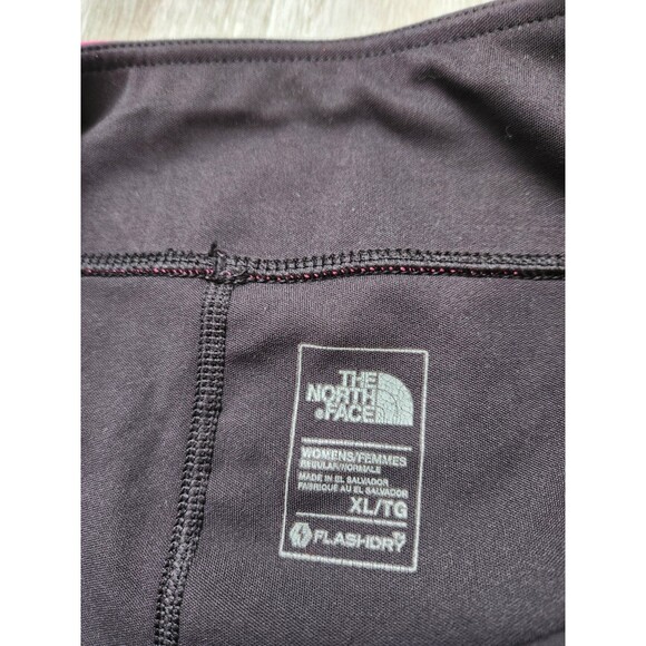 North Face Flash Dry Compression Capri Leggings Black Pink Cancer Awareness XL - Picture 4 of 12